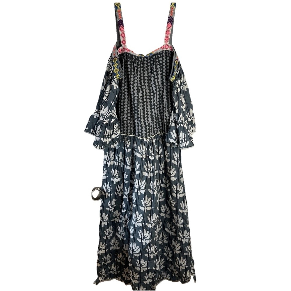Anthropologie Anouk‎ Grewal Embroidered Off The Shoulder Maxi dress XS